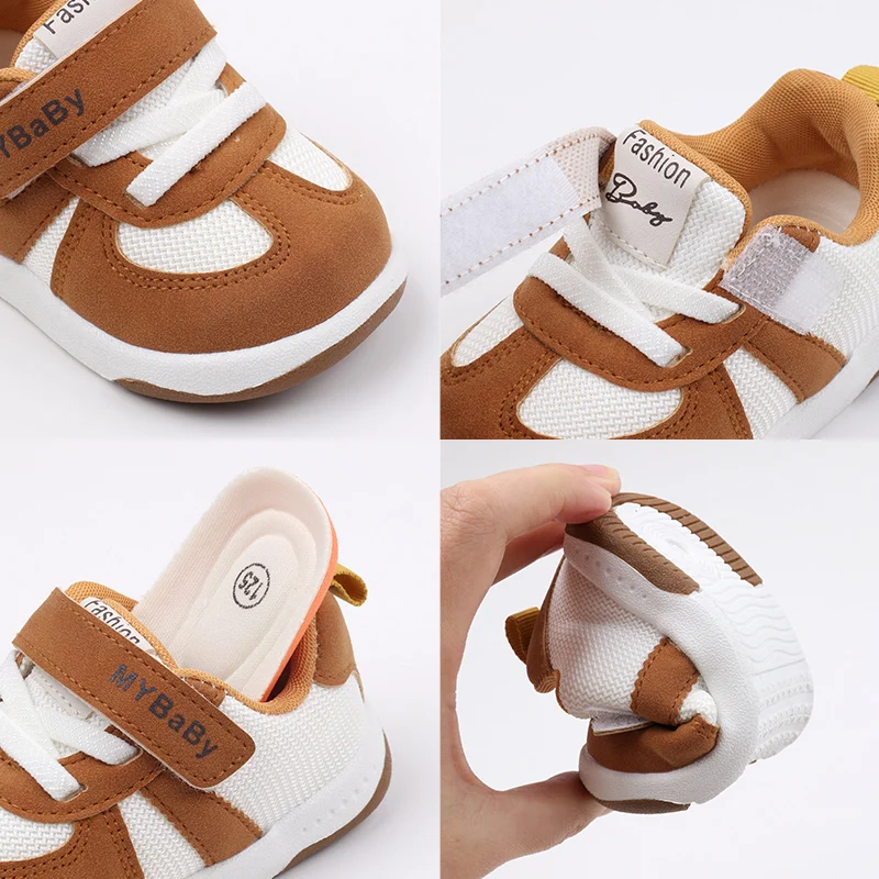 Baby Shoes High Quality Prewalking Sneaker Spring and Autumn Soft Rubber Anti-slip Sole Air-mesh Breathable Boys and Girls BM01 2