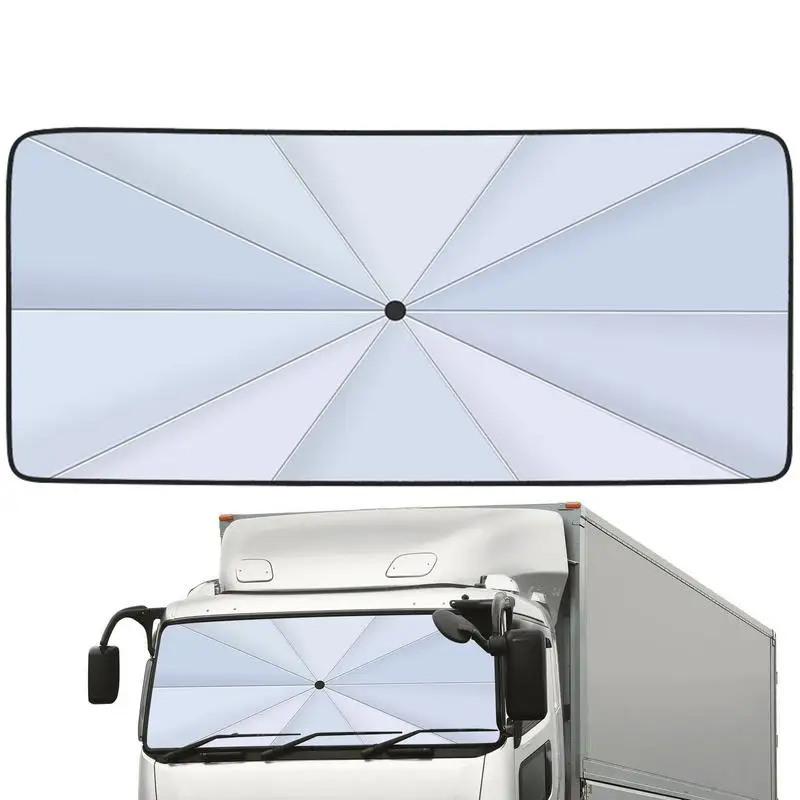 

Retractable Windshield Sun Shade Truck Windshield Foldable Sun Shield Spring Structure Sun Visor Car Interior Accessory For Keep