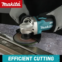 Makita DGA454 115mm Brushless Lithium Electric Angle Grinder Rechargeable Cutting Machine High Power Polishing Machine 18V