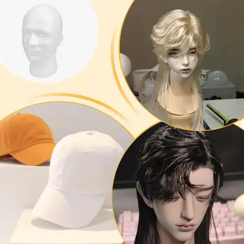 Testa di Manichino per Esposizione di Cappelli, Occhiali, Parrucche, Accessori per Acconciature per Parrucchieri, Studenti e Saloni