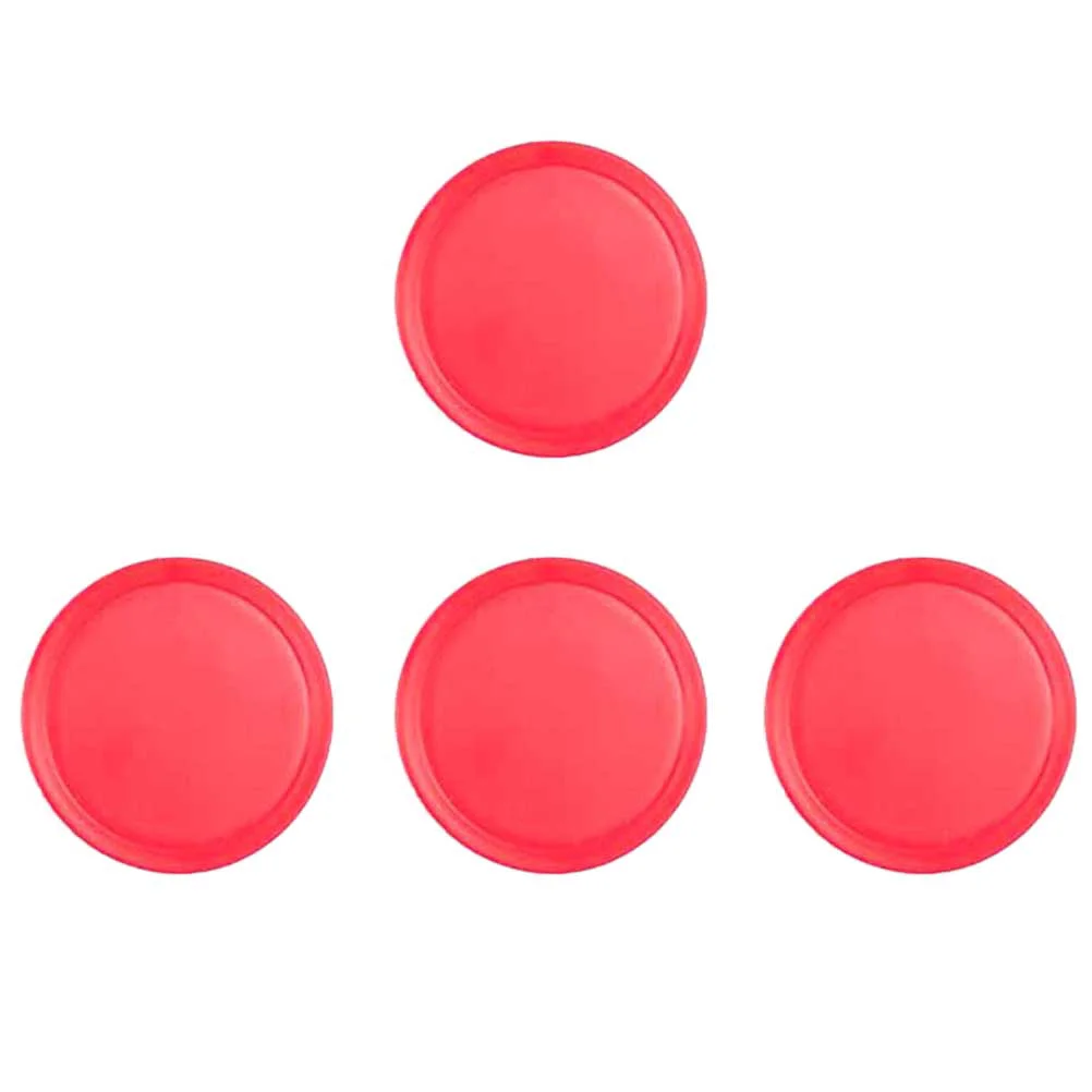 4 Pcs Discs Ice Field Accessories Air Mallet Game Supplies Pucks Tabletop Ergonomical Paddles Handles Replacement Hockey Pushers
