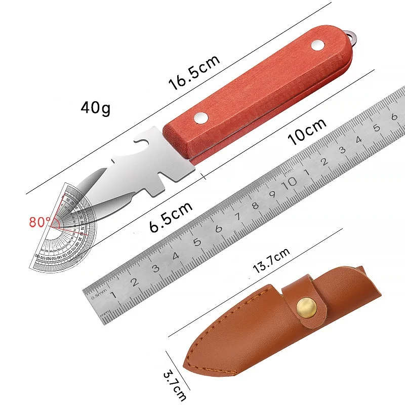 Premium Stainless Steel Seafood Opener - Sharp-Edged Shucker Tool