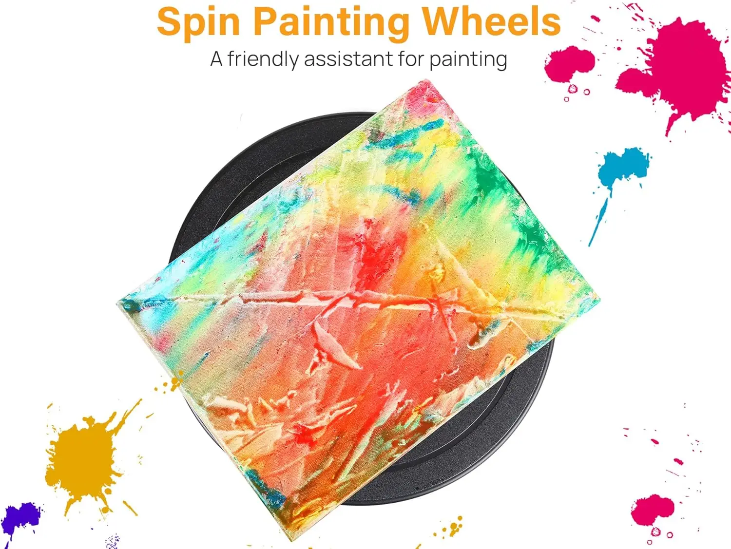 Turntable Rotate Turntable Sculpting Wheel Revolving Cake Turntable Black Painting Turn Table Lightweight Stand for Paint Spraying Spinner pottery wheel ceramic tools spinning turntable