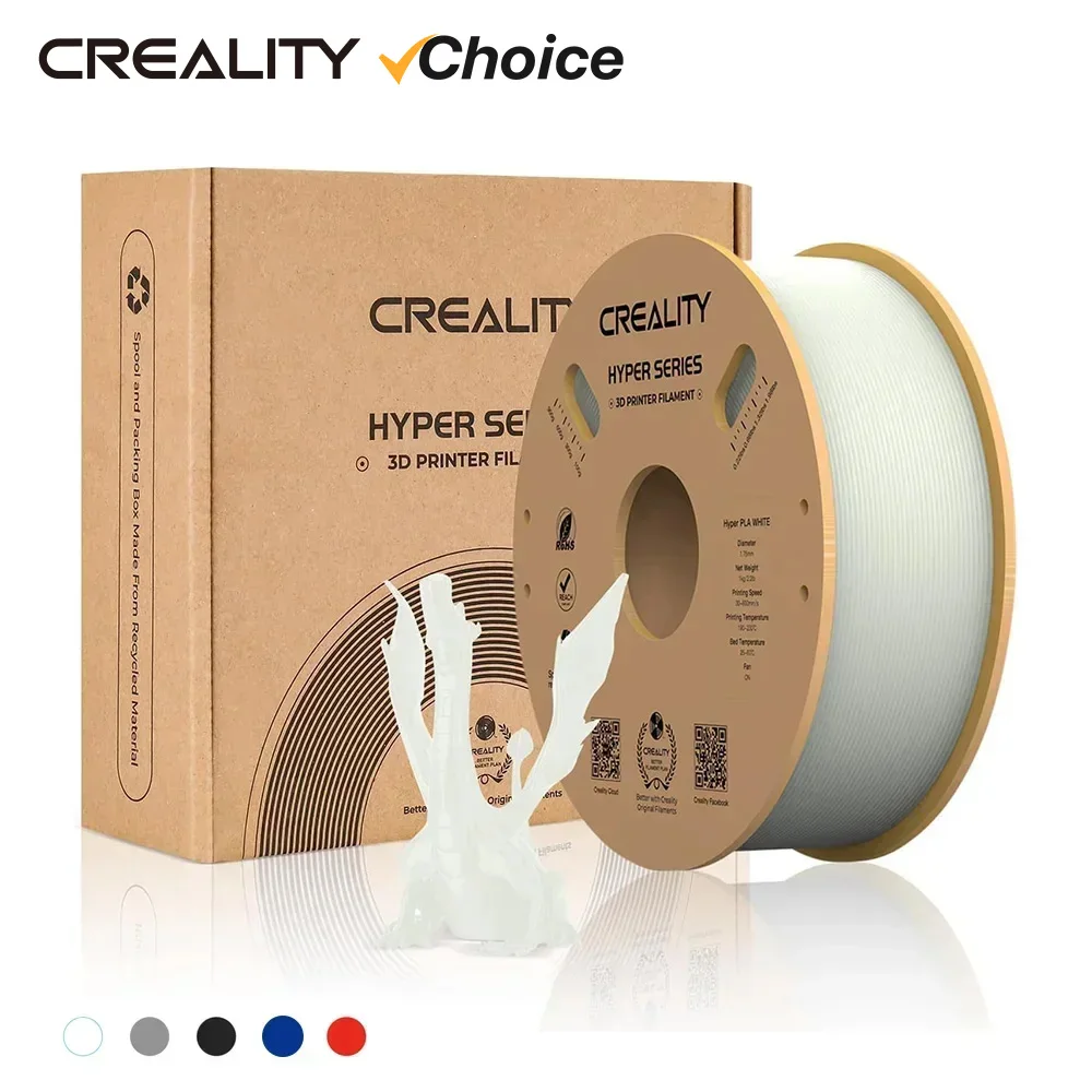 CREALITY 고속 PLA 필라멘트, 하이퍼 시리즈 PLA 소모품, Creality K1/K1 Max/Ender-5 S1 용 3D PLA 필라멘트, 1.75mm, 1kg