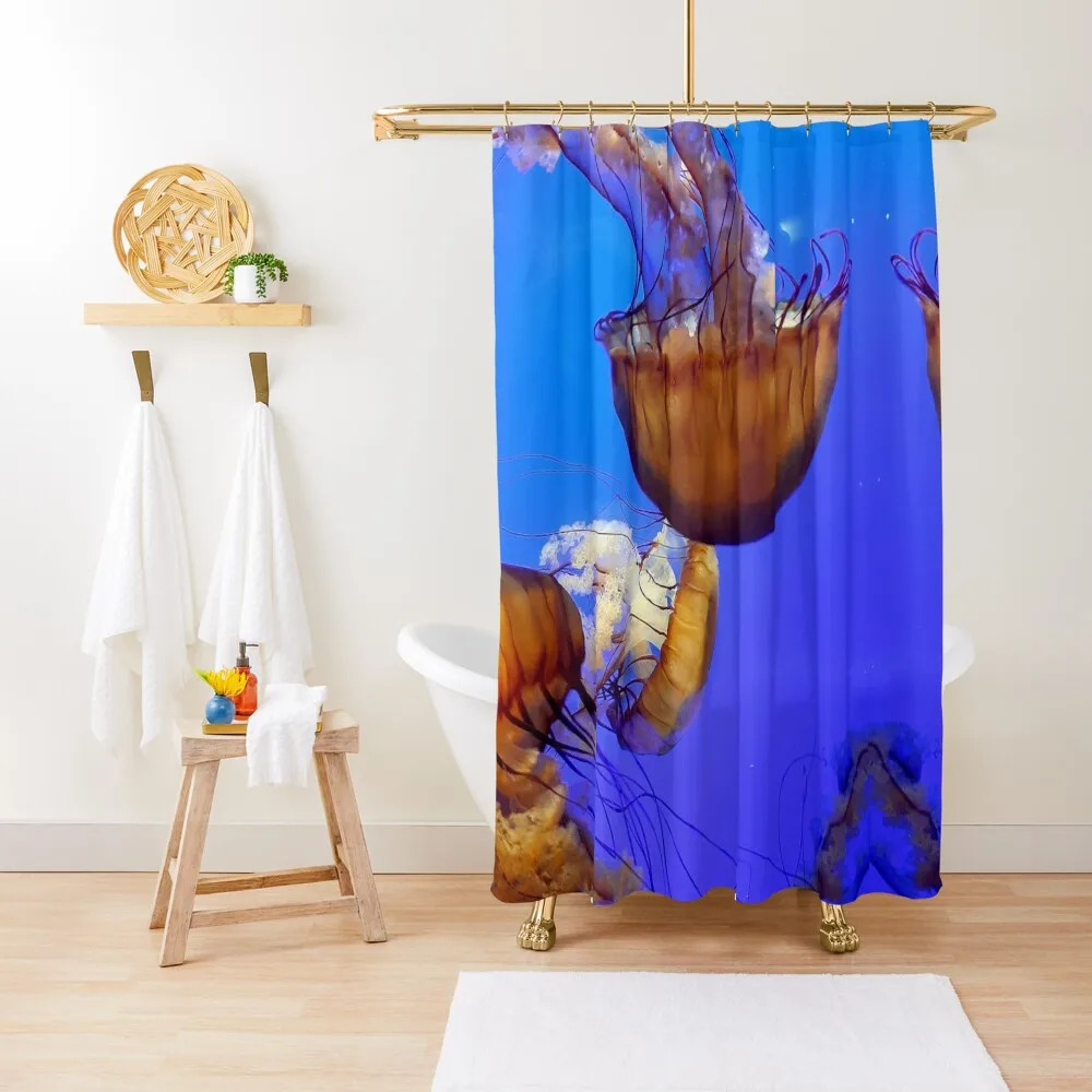

Jellyfish Shower Curtain Bathroom Fabric Bathroom Shower Set Waterproof Bath And Anti-Mold Curtain