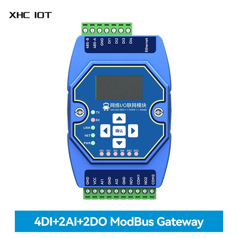 

Multi-Channel Analog and Digital Acquisition Control XHCIOT ME31-AAAX4220 4DI+2AI+2DO RJ45 RS485 TCP/IP to RTU Modbus