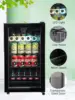Beverage Refrigerator and Cooler for 120 Cans, Mini Refrigerator with Wire Adjustable Shelving, Small Drink Dispenser Machine 2