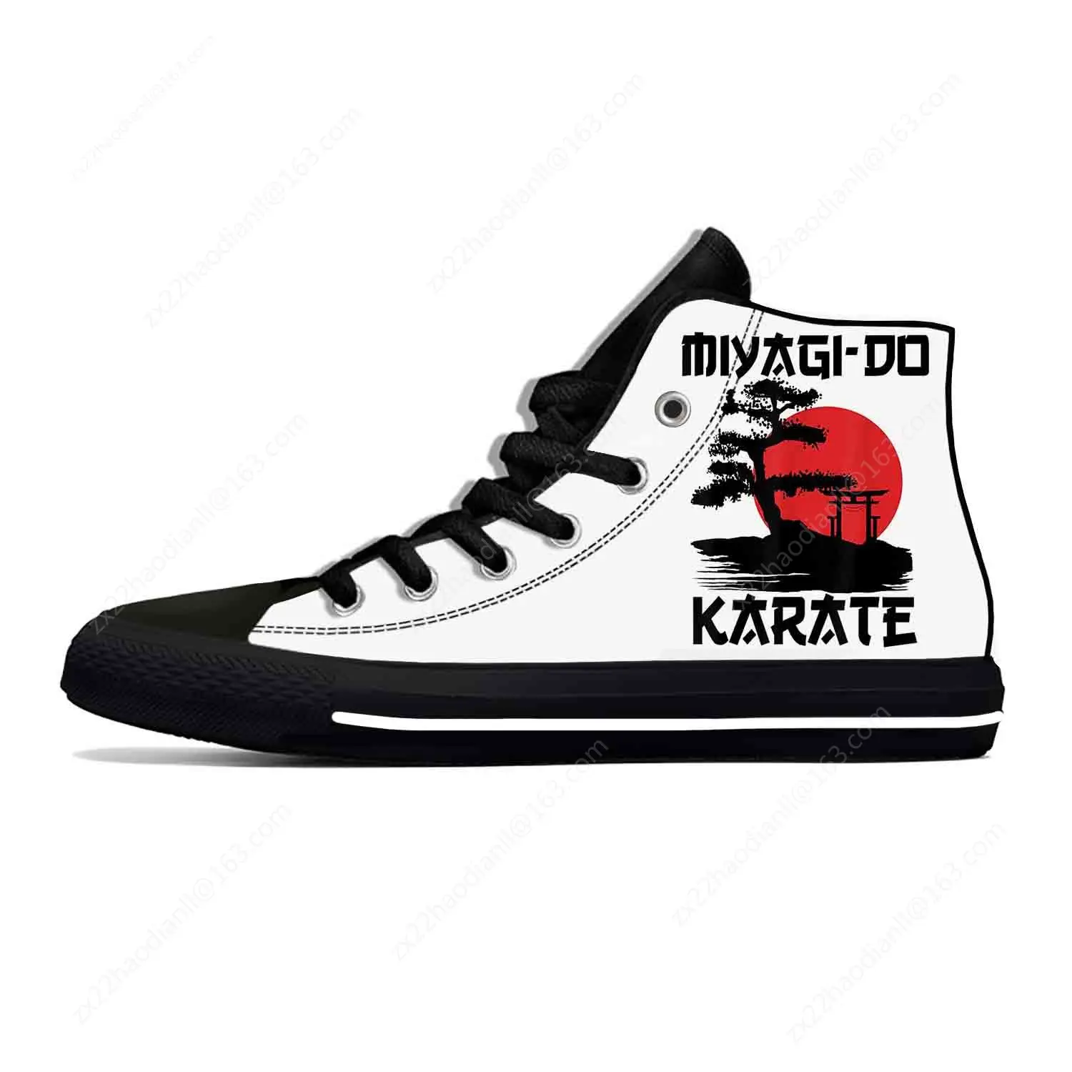 Kai Miyagi Do Karate Japanese Kung Fu Cobra Funny Casual Cloth Shoes High Top Lightweight Breathable 3D Print Men Women Sneakers 2