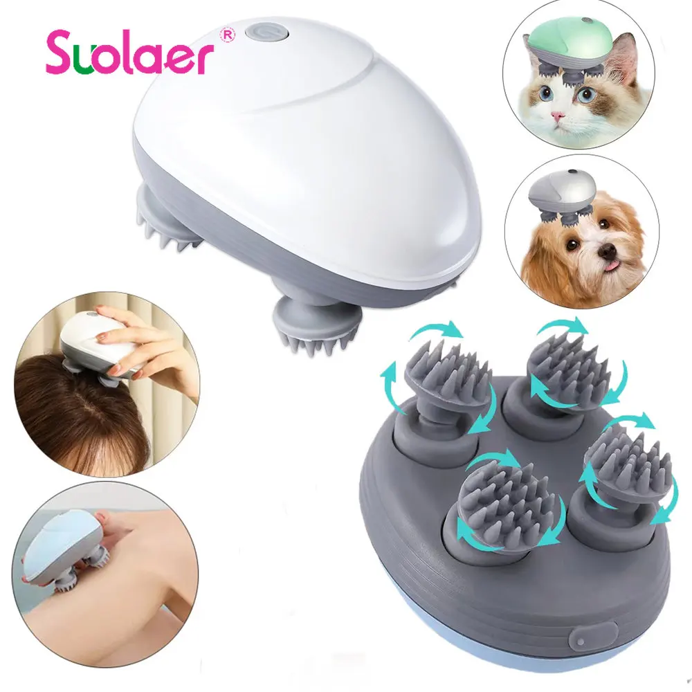 

Multi Claw Head Massager Electric Pet Massager Relaxation Shoulder Leg Arm Neck Deep Tissue Head Scalp Kneading For Hair Growth