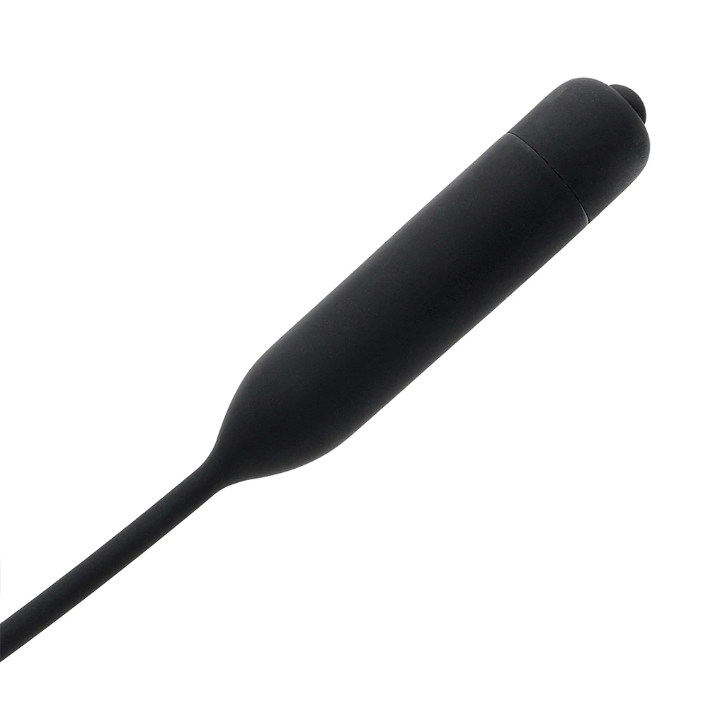 IKOKY 5.5mm Vibrating Penis Plug Urethral Dilators Male Masturbator Vibrator Sex toys For Men Silicone Sex Sounds Catheters