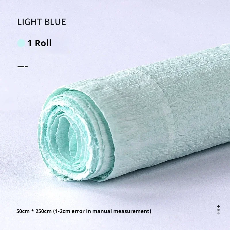 Vibrant Handmade Crepe Paper Roll for DIY Crafts & Decor - 250x50cm