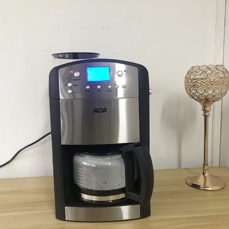 DMWD 1.2L Electric Coffee Machine American Coffee Maker Automatic Coffee  Grinder With Pot For Office Party Digital Display 220V - AliExpress