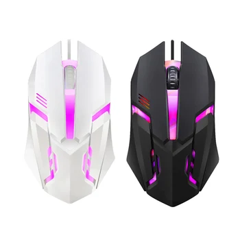 E-Sports USB Wired Mouse Colorful LED Gaming Mouse 5000 DPI Wired Mice Optical Wired Gamer Mouse For Desktop Laptop PC Computer 1