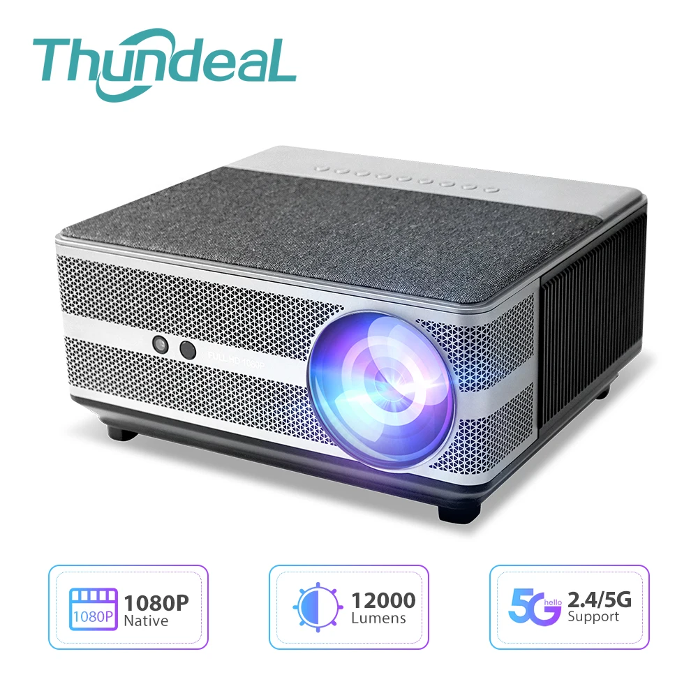 ThundeaL Full HD 1080P Projector TD98 WiFi LED 2K 4K Video Movie Smart ...