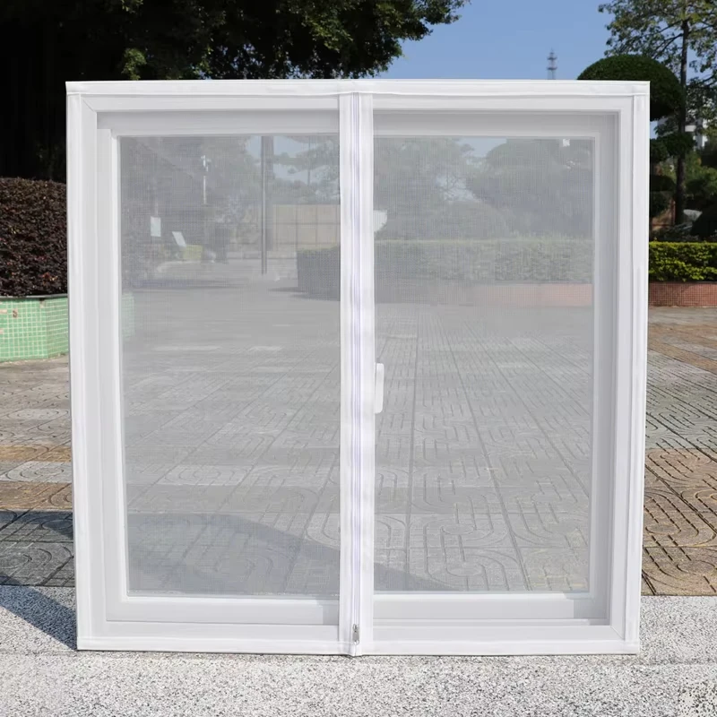 흰색 지퍼 모기장, 자가 접착식, 무타공 가정용 스크린 메쉬