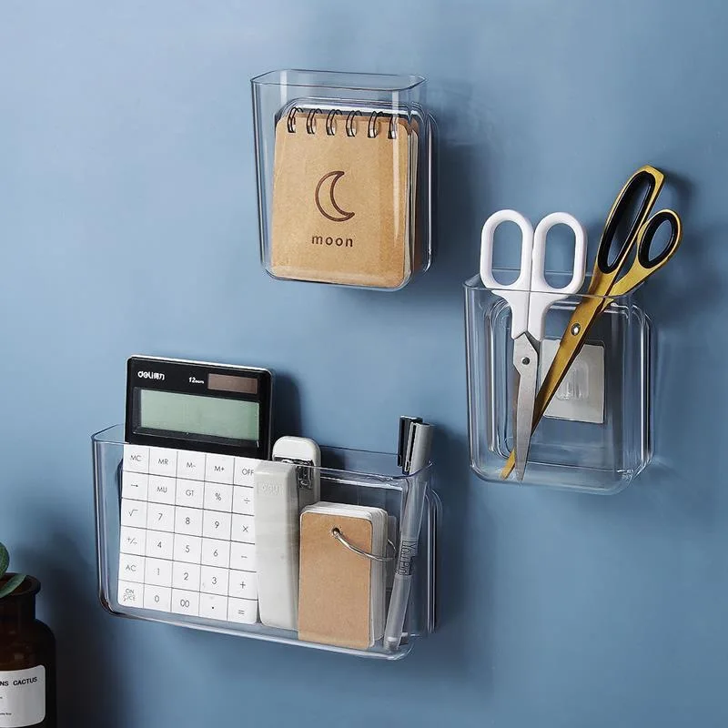 Wall-Mounted-Storage-Box-Study-Office-Stationery-Rack-Living-Room ...