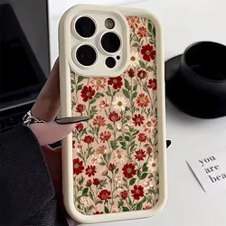 Vintage Wine Red Floral Phone Case - Elegant and Stylish Protective Cover - Galaxy S23+ (Antique white)