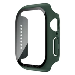 Premium Tempered Glass Screen Protector with Cover - Series 4 - 5 - 6 - SE 40MM (6 dark green)