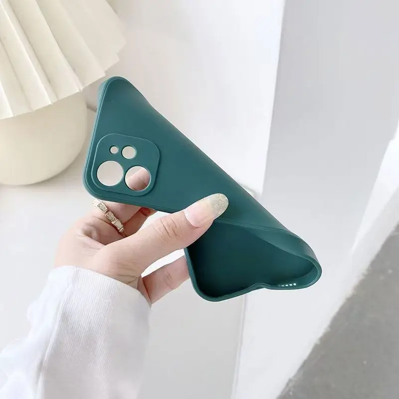 Elegant Shockproof Matte Silicone Phone Case - Luxury Soft Design