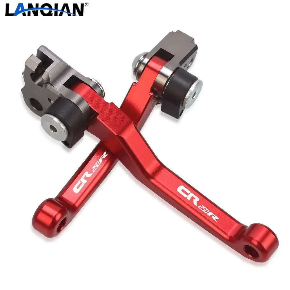 

For HONDA CR250R 2004 2005 2006 2007 CNC Aluminum Motorcoss Pit Dirt Bike Pivot Foldable Brake Clutch Levers With LOGO CR250R