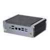 Fanless AMD Mini PC Ryzen 7 7730U 8 Core 16 Threads Gaming Computer Windows 11 2 LANs Firewall Soft Router 2*HDMI2.0 NVMe WiFi6 4