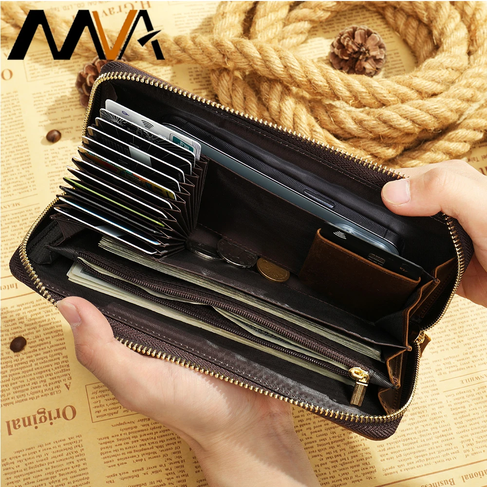 Zip Leather Wallet for Women Personalized Leather Coin Purse 