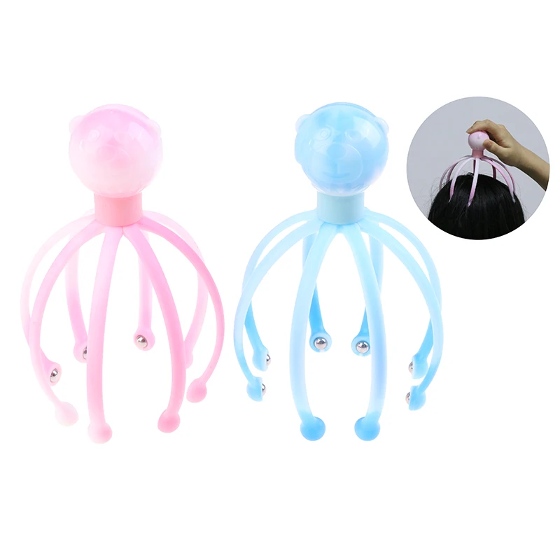 

Head Massager Neck Massage Octopus Scalp Stress Relax Spa Healing Alloy Health Care Tool Body Head Massage Beauty Health Tool