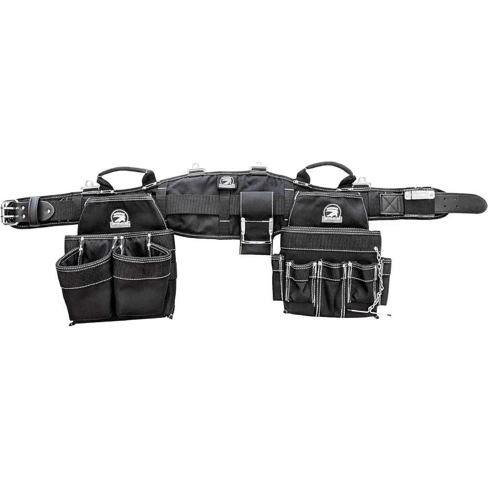B240 Electrician's Combo With Pro-Comfort Back Support Belt. Heavy Duty Work Belt (Medium 31-35 Inches) 2