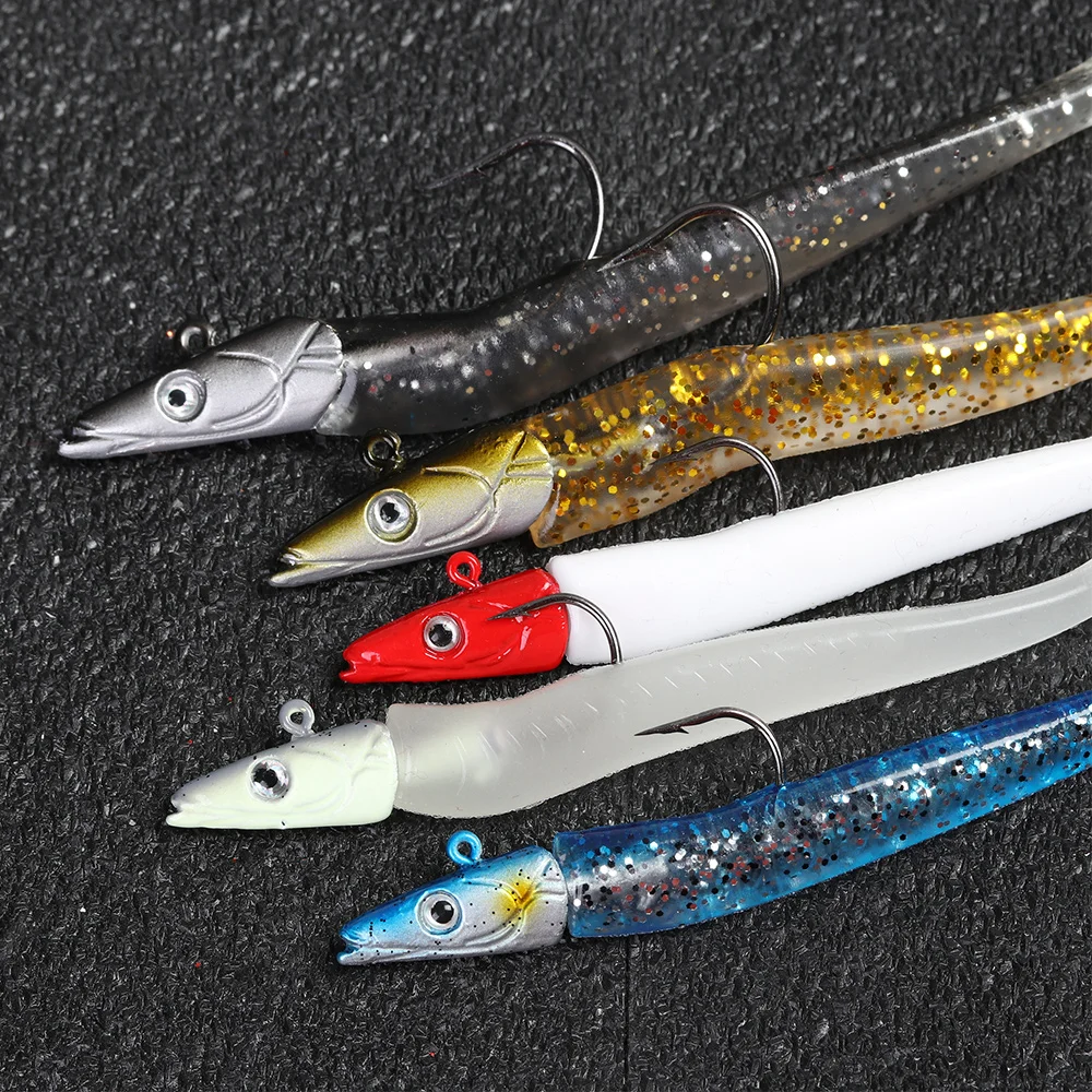 1 Pz 10G-34G Richiamo Morbido Silicone Branzino Wobbler Metallo Artificiale Jig Traina Esca Luccio Rockfish Groupe Pesca Alla Carpa Piombo Jig