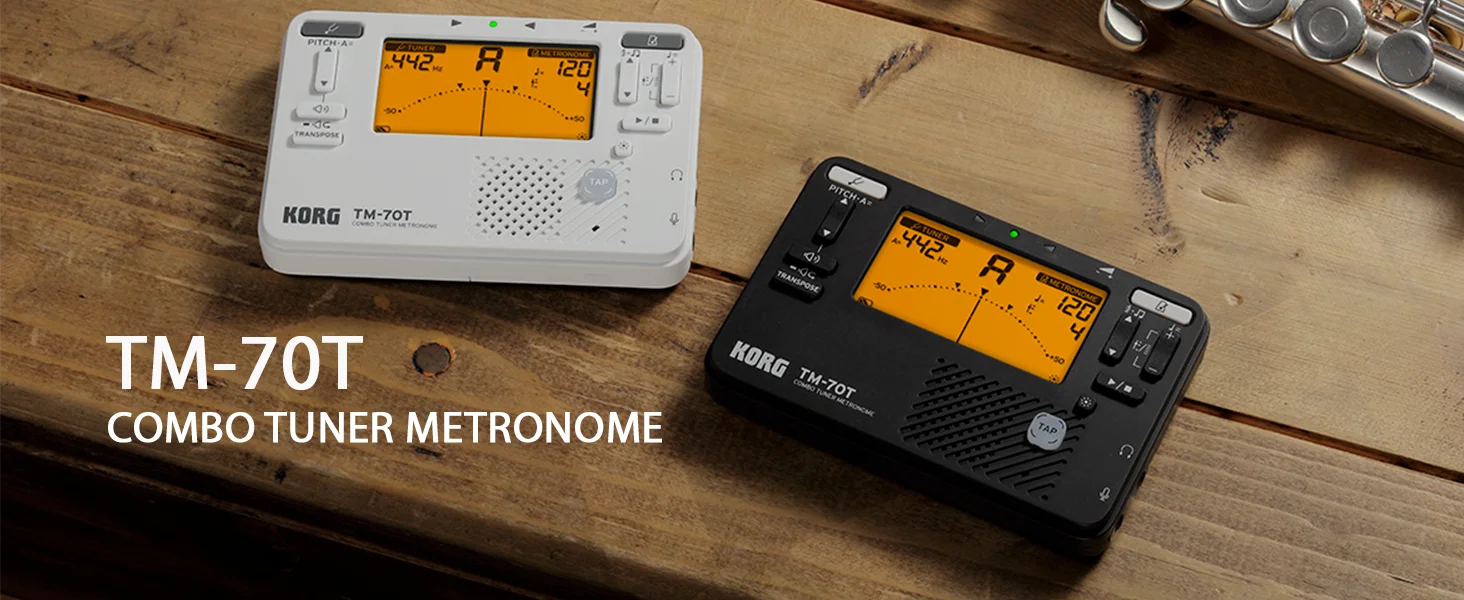 Description Picture 2 of itemKORG TM70T TM70C Tuner+Metronome+Recorder,  Used for wind, Guitar, Ukulele, and Piano Keyboard Instruments