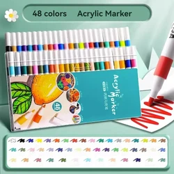 Vibrant Acrylic Paint Art Marker Set (48 Colors)