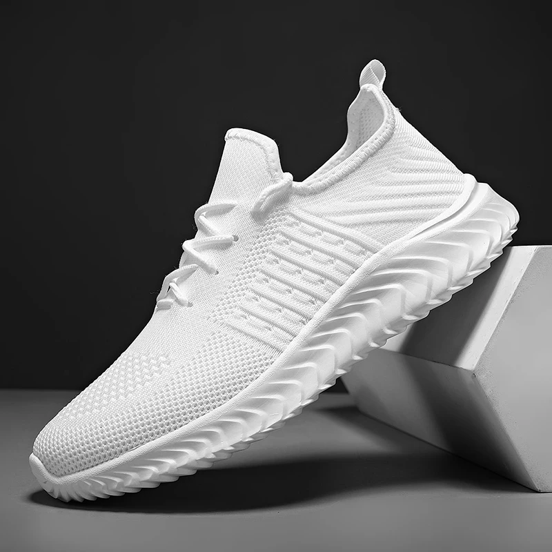 

New Men Casual Shoes Breathable Mesh Sneakers Comfortable Walking Footwear Male Running Sport Shoes Lace Up Walking Shoes