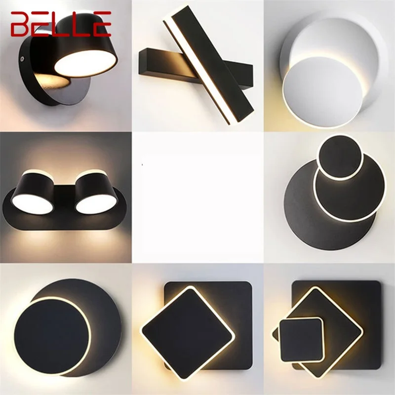 

BELLE Modern Wall Lamp Fixture Rotating Bedside LED Wall Light Indoor Creative Decoration For Home Bedroom Living Room Dining