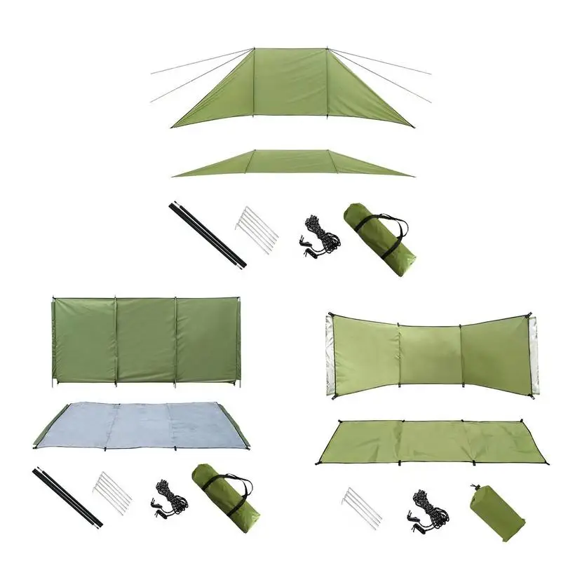 Camping Windscreen Outside Self Driving Tour Wind Blocker Reusable