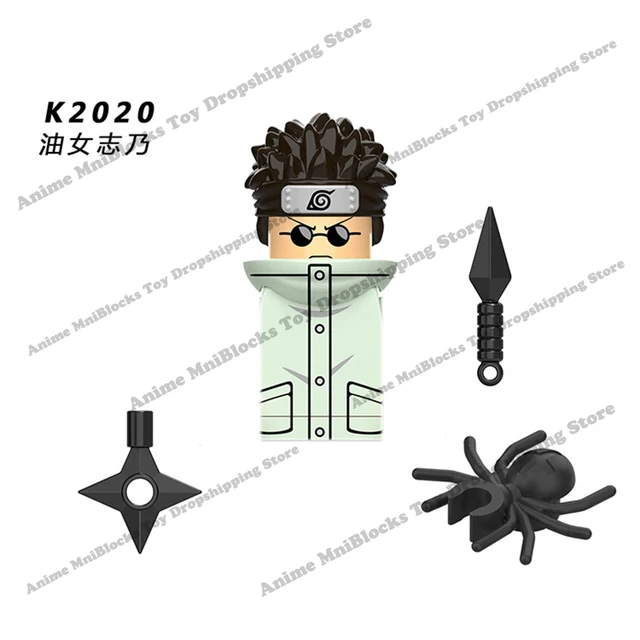 Naruto Sasuke Kakashi Akatsuki bricks Building Blocks Anime cartoon Mini Action Figures Heads Assembly Toys kids Birthday Gifts Auburn