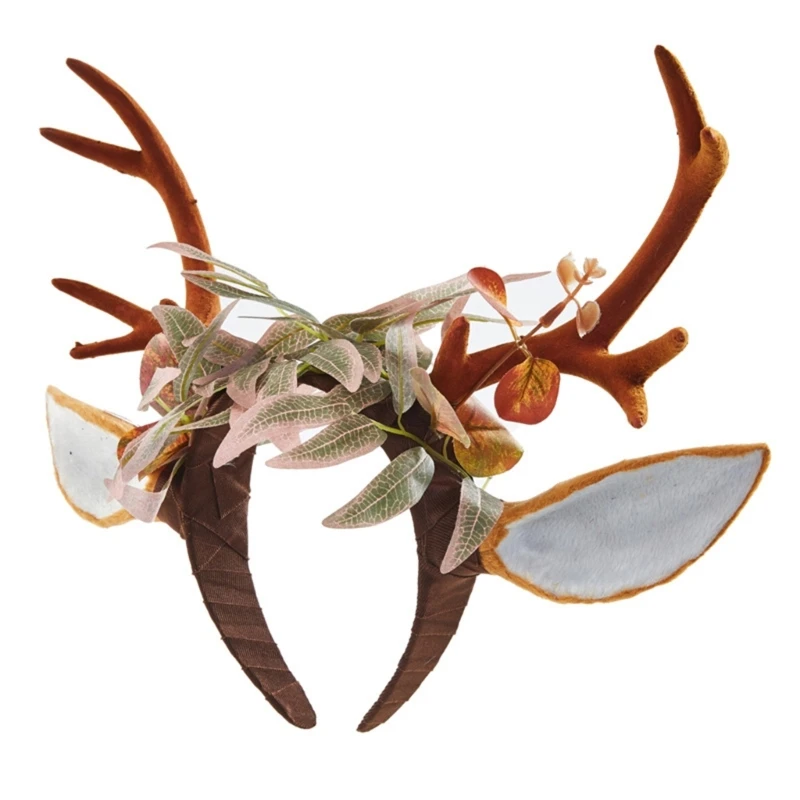 

Deer Antler Headband Fawn Horn Halloween Antler Headband Forest Deer Headband