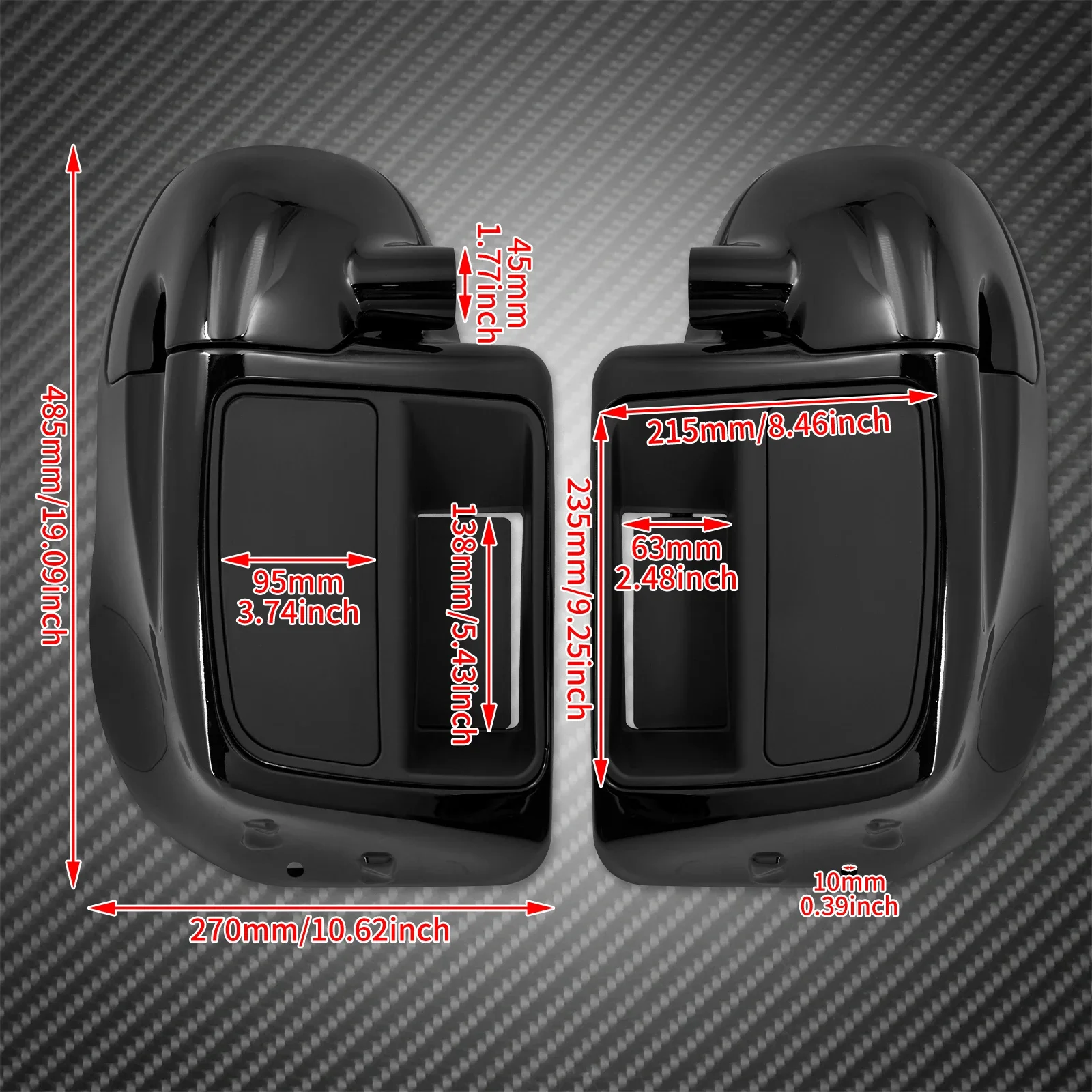 Motorcycle Accessories Motorcycle Lower Vented Box Leg Gloves Fairing Cover Harley Touring Road King Street Electra Glide FLTRX FLHR CVO 2014-