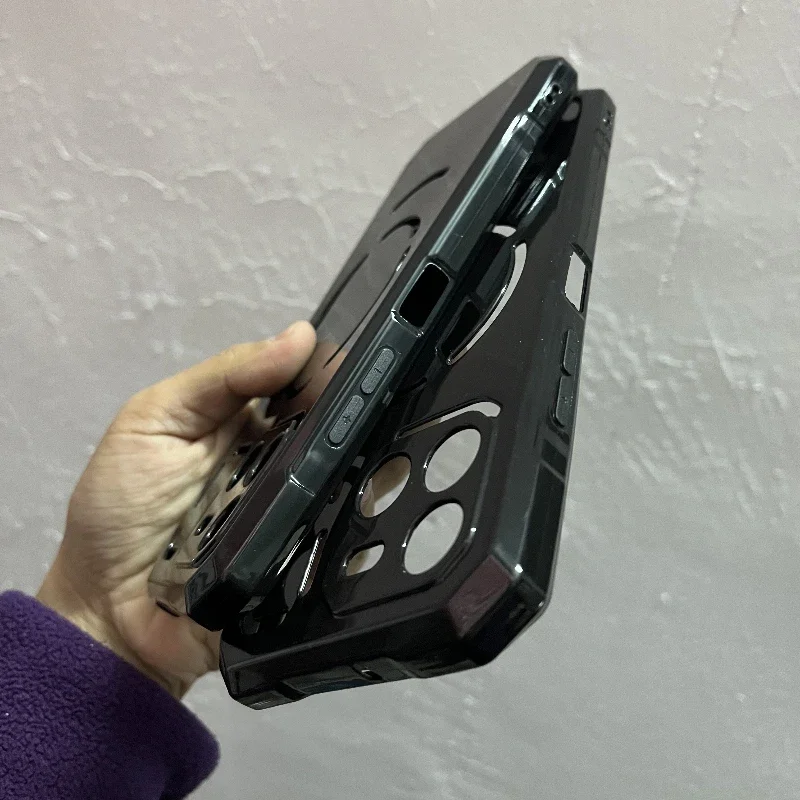 KJYFOANI Cover per Doogee S200 X, Custodia TPU in Silicone Flessibile Morbida e Sottile, Trasparente Antiurto Morbido Bumper Protettiva Case per Doogee S200 X (6.72) - Ombra