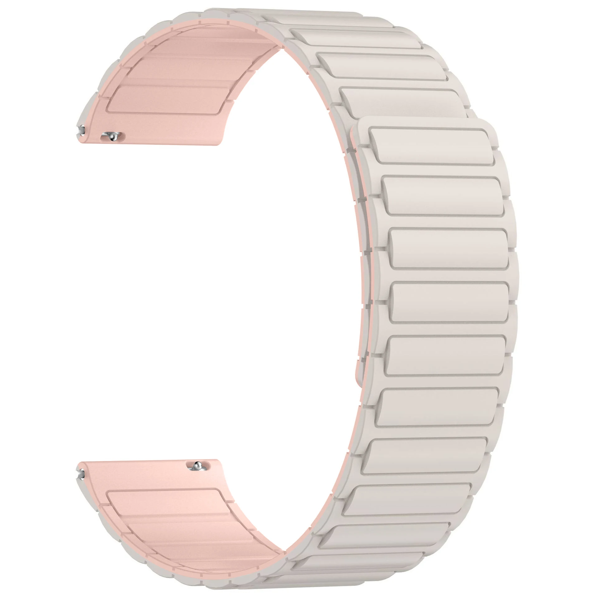 Magnetic Silicone Strap Bracelet - 20mm/22mm, Universal Fit