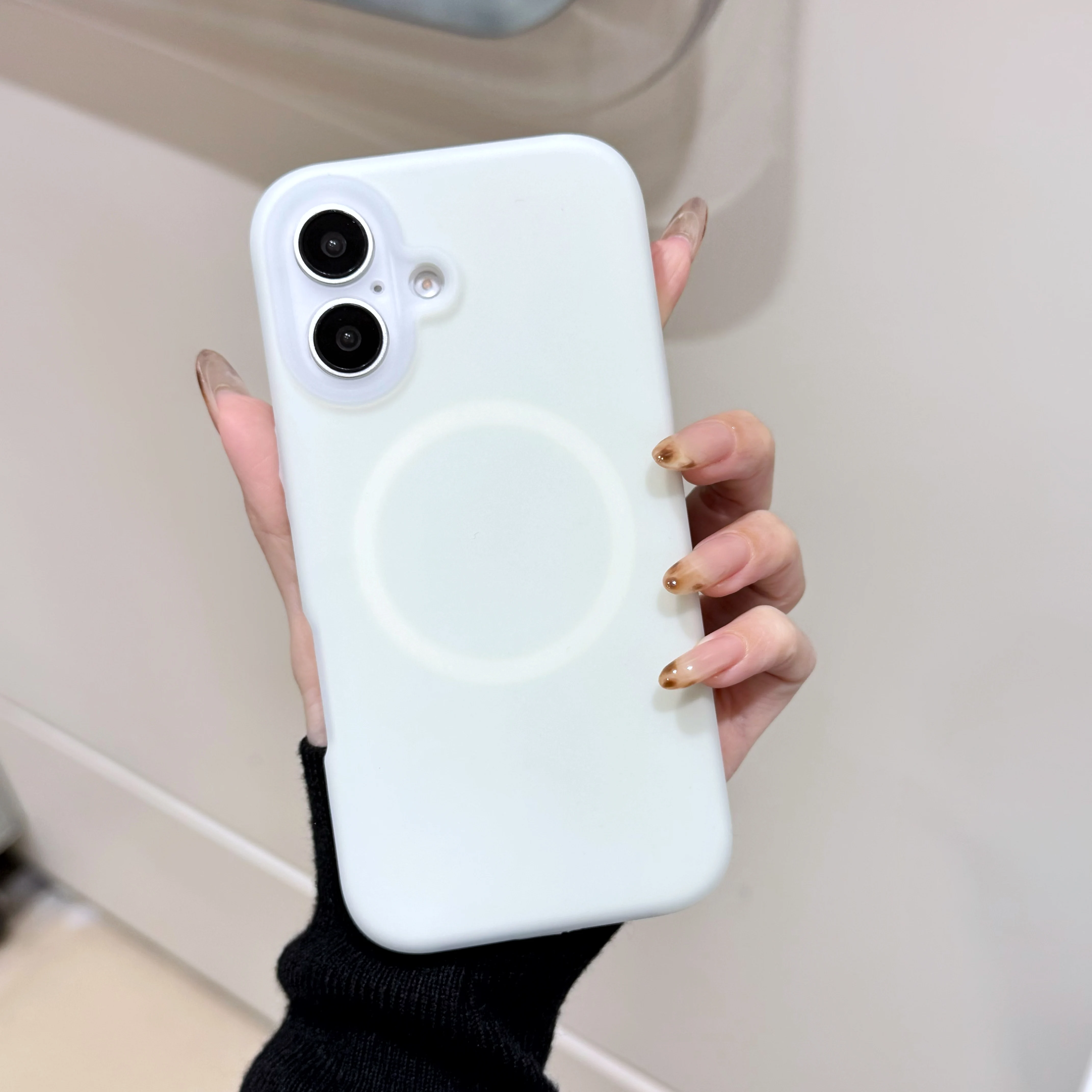 Luxury Chic Jelly Liquid Silicone Magnetic Shockproof Matte Soft Case