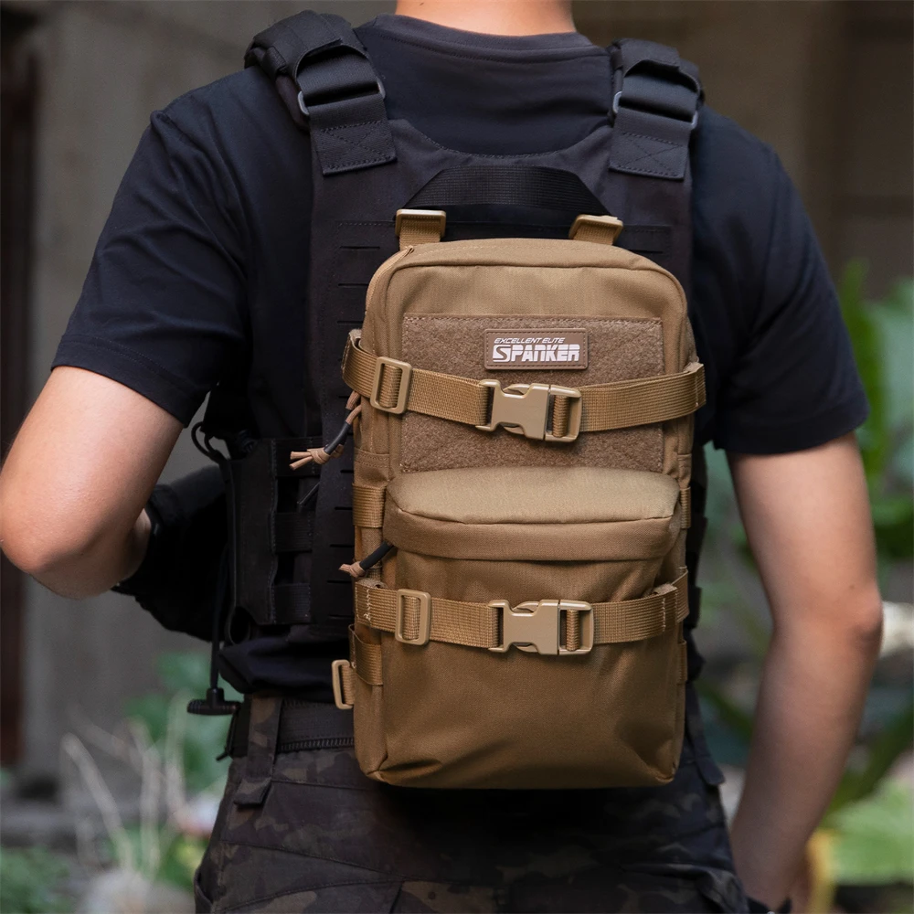 EXCELLENT ELITE SPANKER Tactical Hydration Bag Water Bladder Carrier MOLLE Pouch Hunting Cycling Bags Outdoor Hydration Backpack 6