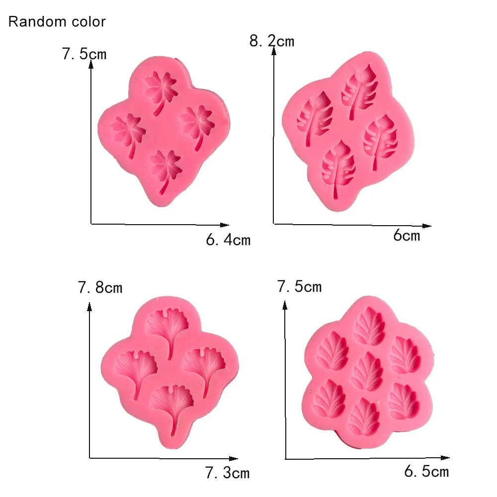 Silicone Mold Cake Decorating Tools Tropical Ginkgo Palm Maple Leaf Monstera Silicone Mold Chocolate Candy Fondant Mould DIY Clay Resin Model Cake Decorating Tools