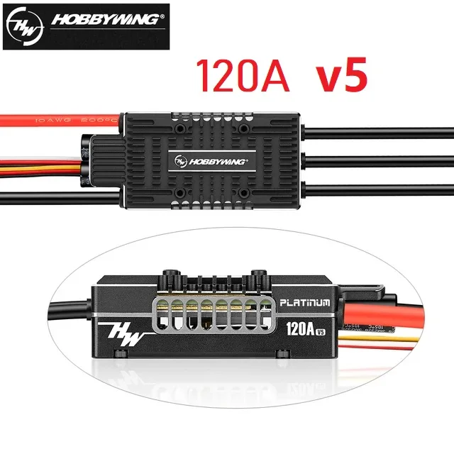 

Hobbywing Platinum V5 80A 120A 150A V5 3-8S бесщеточный ESC электрический регулятор скорости переключаемый BEC выход для вертолета с фиксированным крылом
