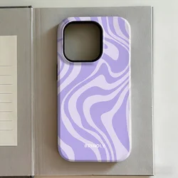 Luxury Double - Layer Phone Case in Swag Pink Orange Wave Design - S26 Edge 5G (FLR - DFR2632388A1)