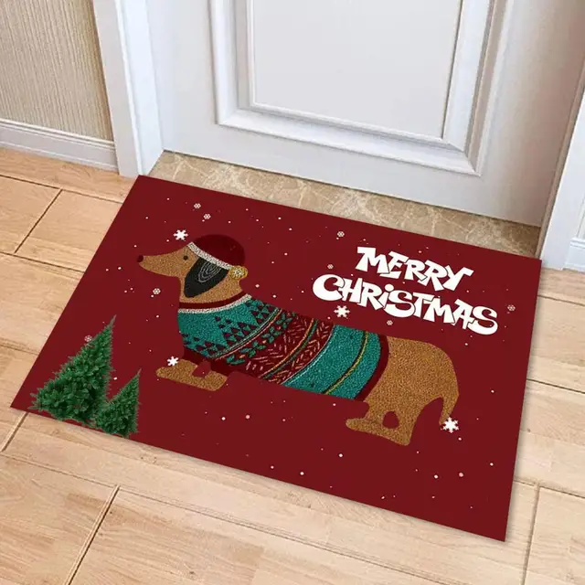 Christmas Dachshund Sausage Dog Doormat: Creating a Festive Atmosphere