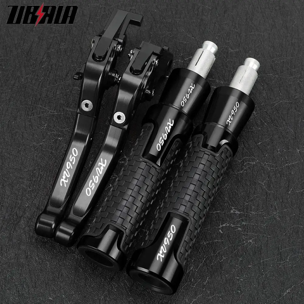 

Motorcycle Brake Clutch Levers Handlebar Handle Grips Ends Caps Slider For YAMAHA XVS950 2014-2018 XVS 950 Bolt 2015 2016 2017