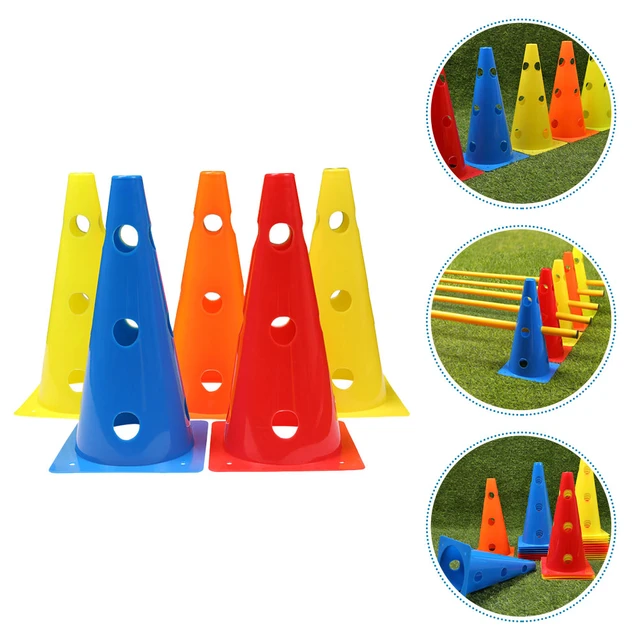 40 Pieces Small Orange Cones for Sports 7 Inch Football Cones Bike Obstacle  Training Cone Plastic Traffic Cone Agility Cones for Sports Skating Indoor