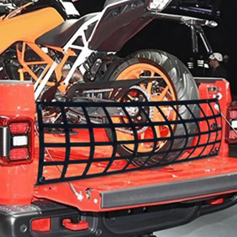 Cargo Truck Tailgate Net UV-Protected Net Cargo Mesh For Truck Tailgate Weatherproof Storage Cargo Netting With Carabiner Hooks