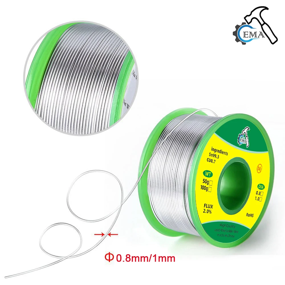 Ponto de fusão baixo de estanho de núcleo sólido de baixa temperatura sem  chumbo 138 ℃ Núcleo de resina de fio de solda Sn99.3/Cu0.7 para solda  elétrica RoHs - AliExpress, image size:1000x1000