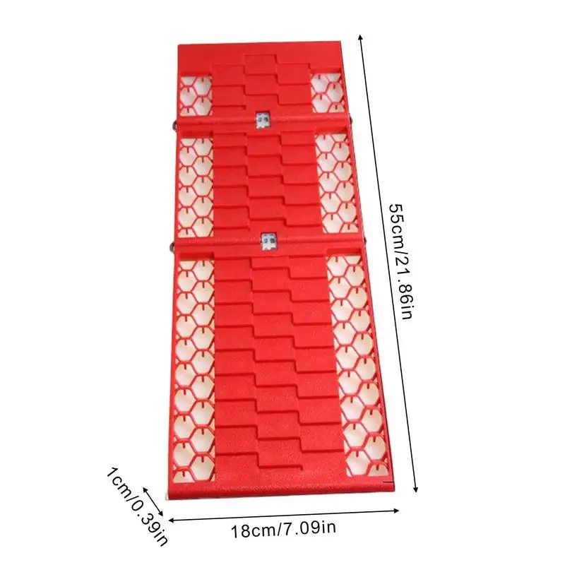 Anti-slip Sand Track 2 Pcs Foldable Traction Recovery Boards Offroad Tires Mat Ladder Sandboards Car Road Trouble Clearer PP images - 6